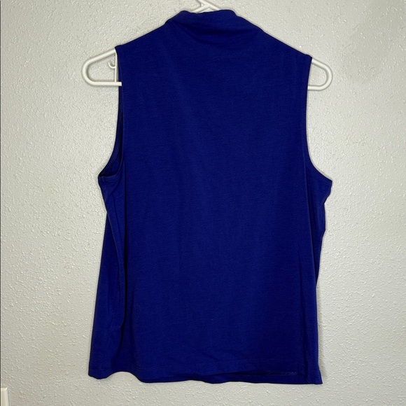 Athleta Women's Royal Blue Mock Neck Tank Top Size Small - Picture 6 of 6